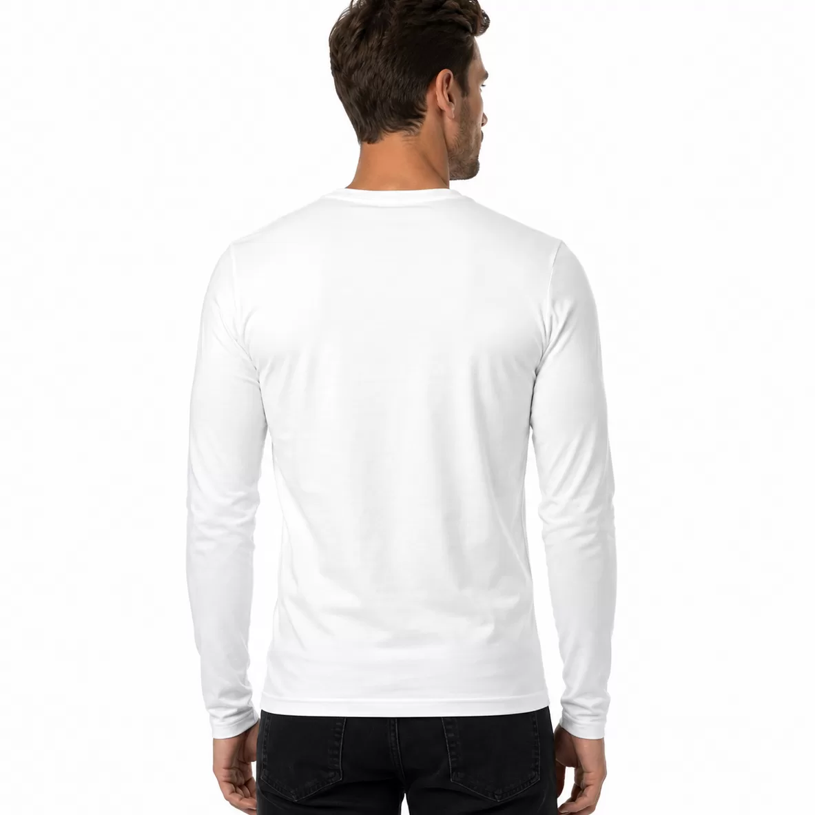 Tricou Bărbați Slim Fit cu Mâneci Lungi - PrintPeLoc.ro