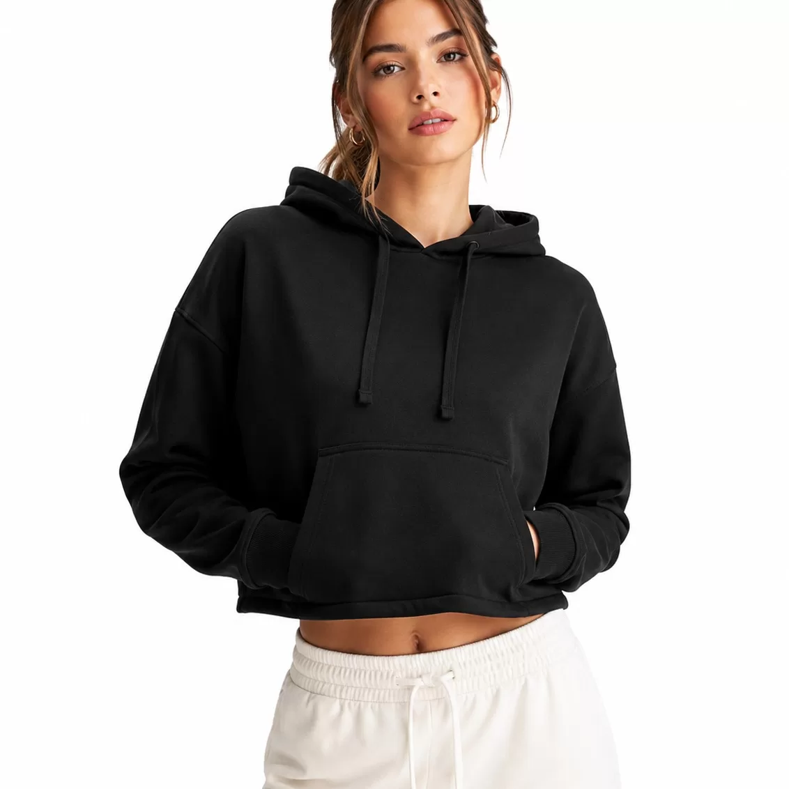 Hanorac Cropped pentru femei, 280 g/m² personalizat - PrintPeLoc.ro