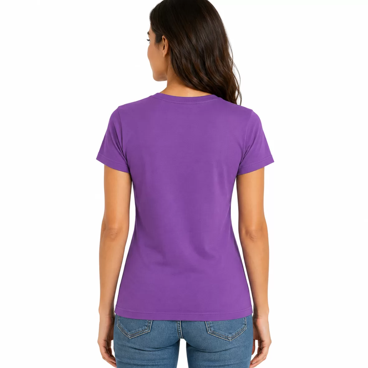 Tricou Damă Basic – 100% Bumbac - PrintPeLoc.ro