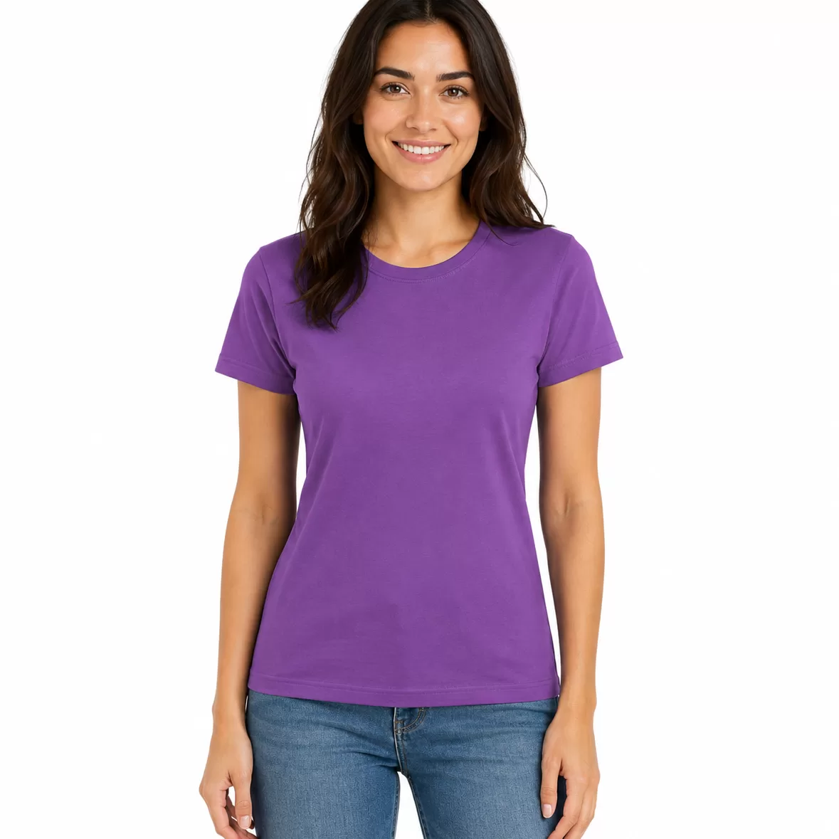 Tricou Damă Basic – 100% Bumbac personalizat - PrintPeLoc.ro