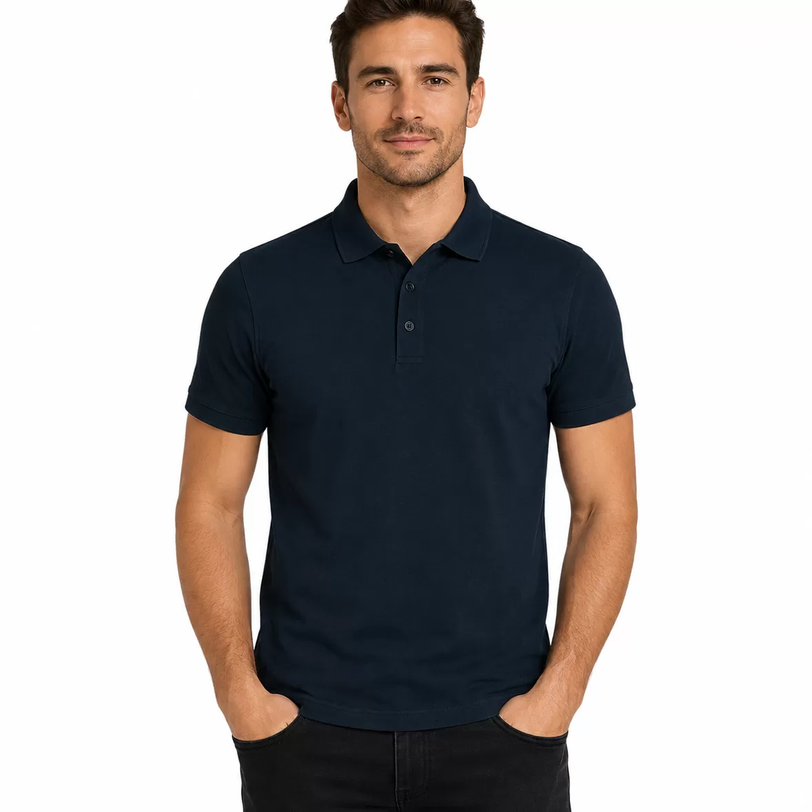 Tricou Polo Bărbați din Bumbac Organic GOTS personalizat - PrintPeLoc.ro