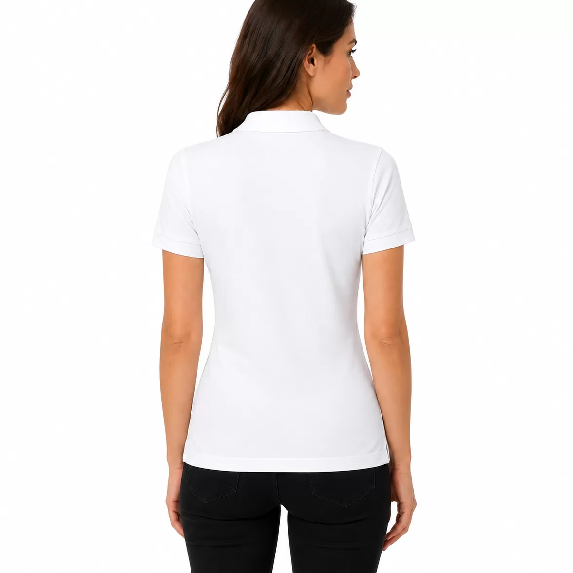 Tricou Polo Damă din Bumbac Organic GOTS - PrintPeLoc.ro