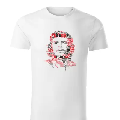 Tricou Bărbați din Bumbac Organic GOTS – Che Guevara Freedom — Tricou Bărbați din Bumbac Organic GOTS cu design gata făcut